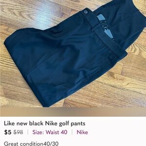 Nike Black Golf Pants